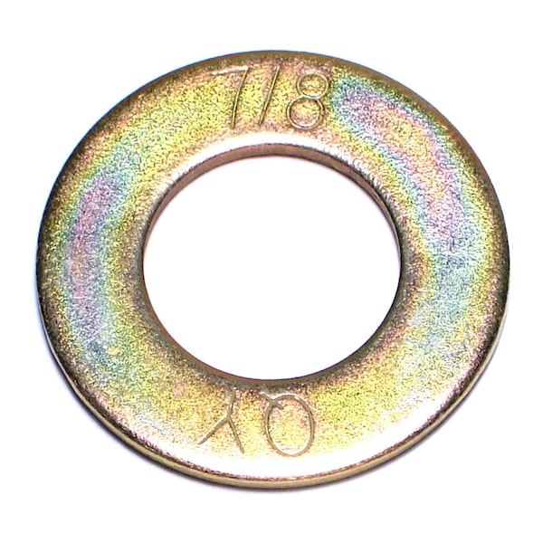 Midwest Fastener Flat Washer, For Screw Size 7/8" , Steel Zinc Yellow Finish, 5 PK 03918 - main